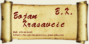 Bojan Krasavčić vizit kartica